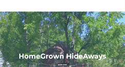 Desktop Screenshot of homegrownhideaways.org